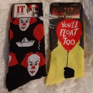 HYP 2 PAIR OF SOCKS FROM THE MOVIE "IT"